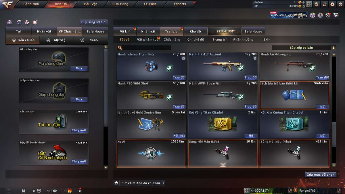 shop acc cf uy tin gia re